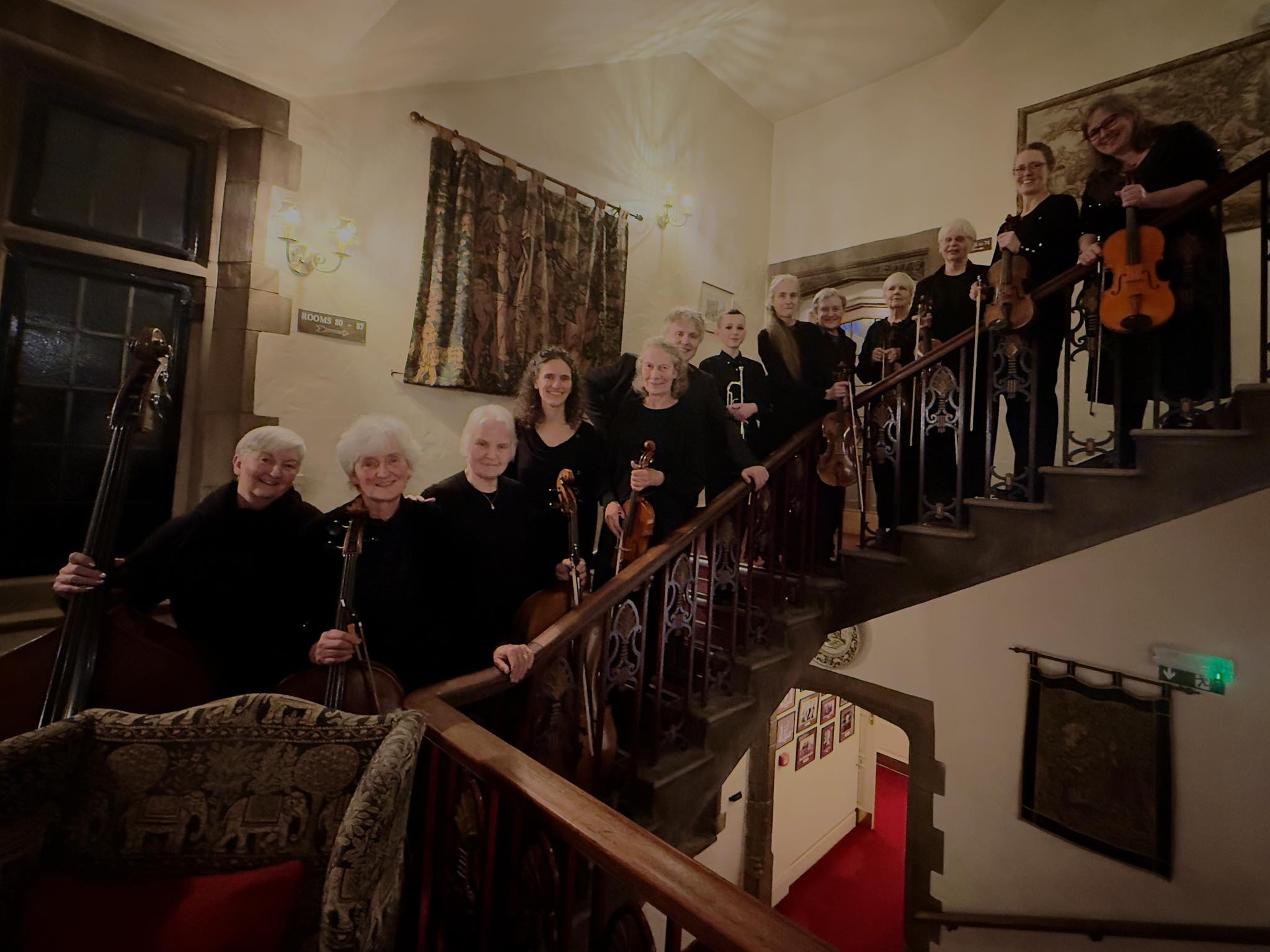 Musicians pictured in the Castle Hotel. 